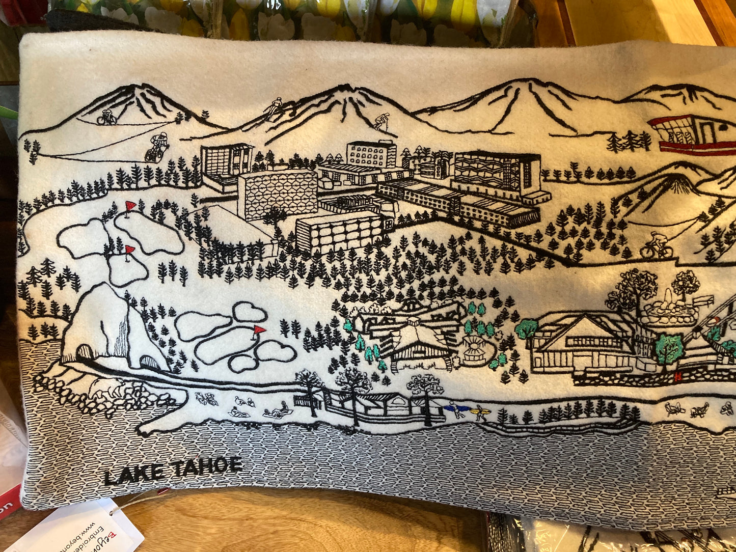 Custom Queen Size Lake Tahoe Pillow