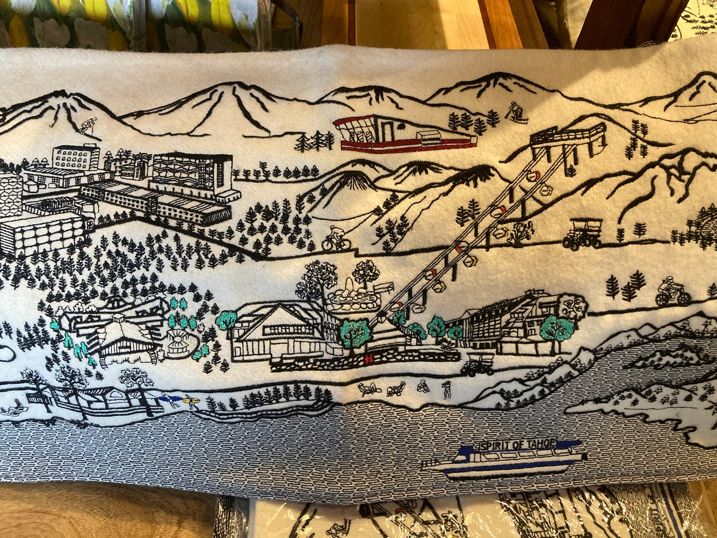 Custom Queen Size Lake Tahoe Pillow